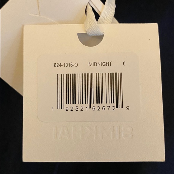 SIMKHAI Montgomery LS Button Up MIDI Dress in Midnight (Ink Blue) Size 0 - Picture 4 of 7